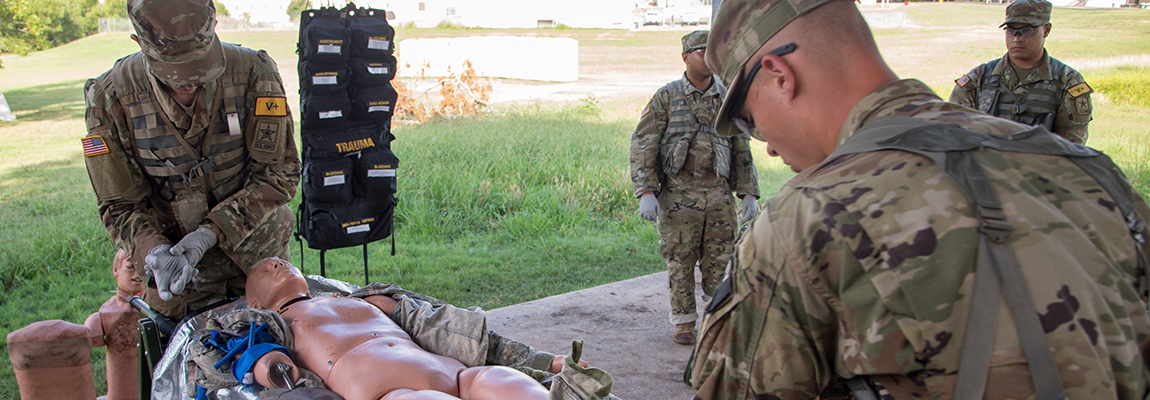 Combat Medic Specialist administering aid 5