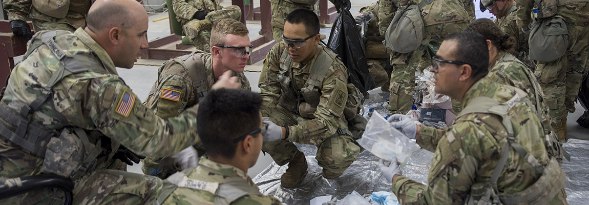 Combat Medic Specialist administering aid 7